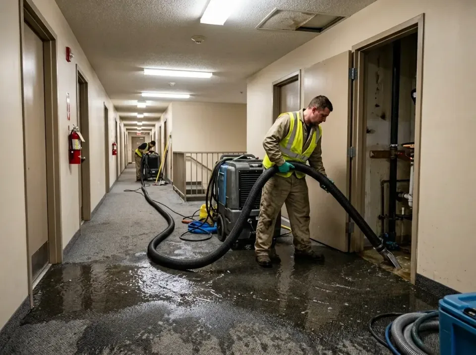 multi-unit-apartment-hallway-f-005 — frequently asked questions, Emergency Burst Pipe Water Extraction & Removal in San Brun…